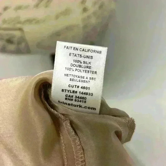 Trina Turk Slim Fit Size 8 Spaghetti Strap Tye Die Maxi Dress - Picture 12 of 12